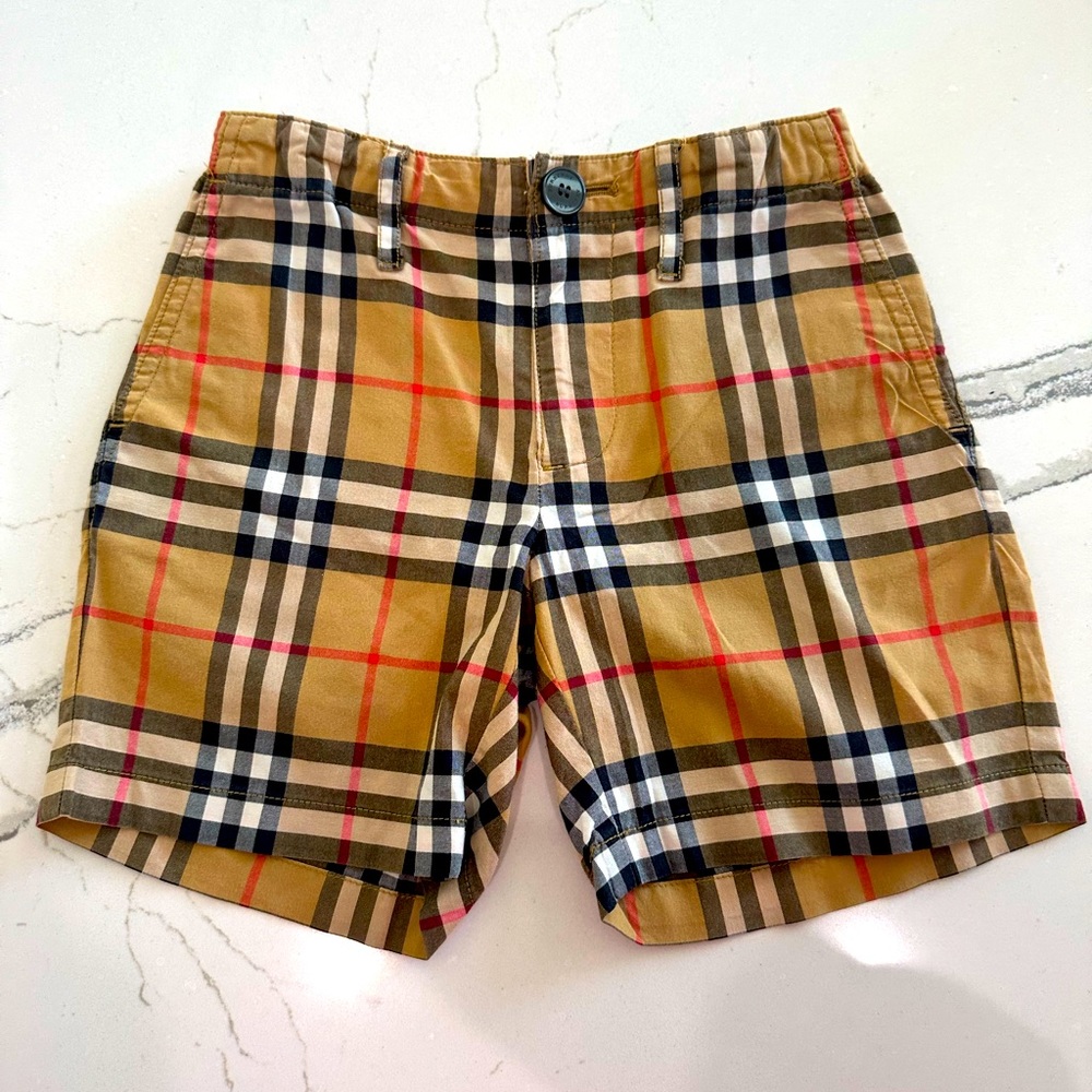 Burberry London Boy’s Check - Print Flat Shorts